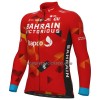 Maglia 2022 Bahrain Victorious Manica Lunga Rosso Maglia 2022 Bahrain Victorious Manica Lunga Rosso